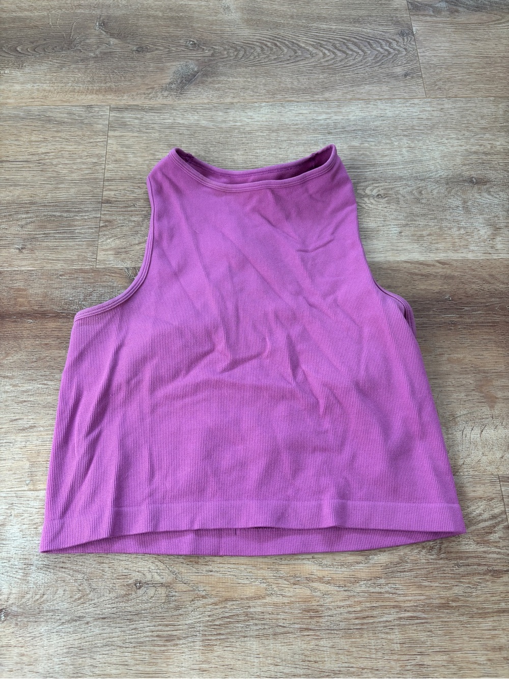 Women's Sleeveless Crop Tank Top - Purple